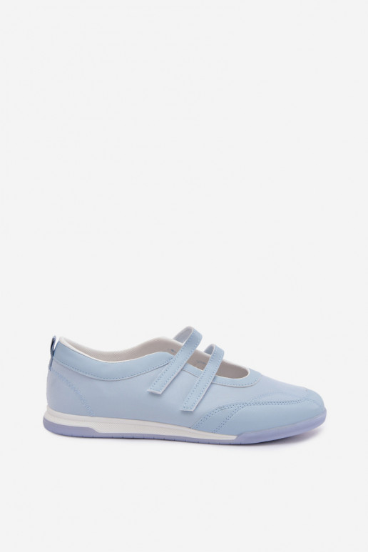 Stile sportivo Ballerine Femminile con strisce colore blu Farvessa