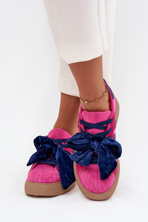 Scarpe modello sneakers FemminileVellutooAą Arco colore rosa Ashlyn