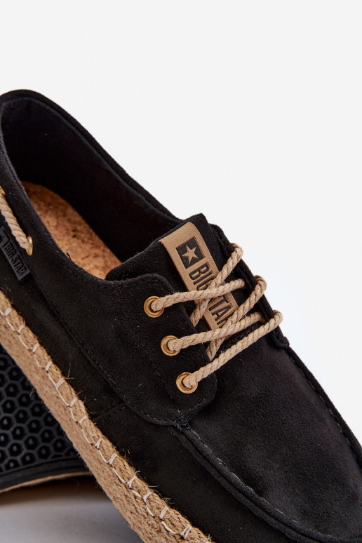 espadrillas Deveschio con lacci Big Star NN174051 colore nero
