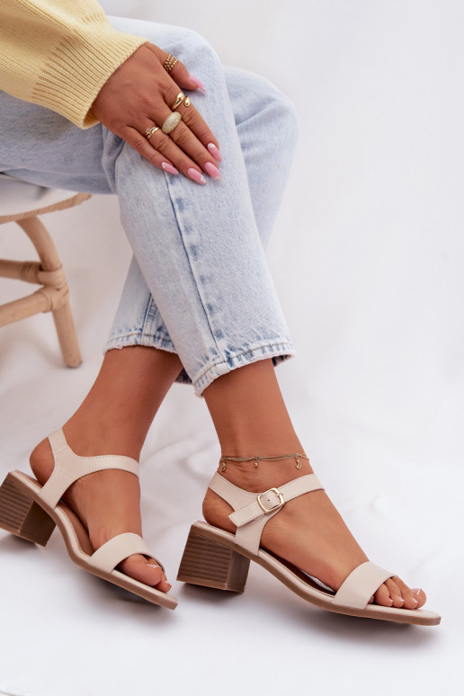 Sandali da donna Eko Pelle Klocke beige Sabela