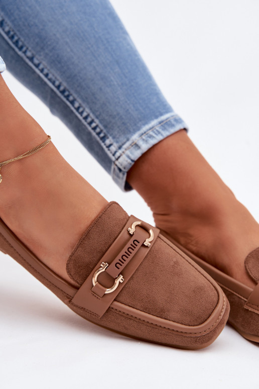 Mocassini Mocassini Femminile Con decorazioni Elemento colore marrone Evelora