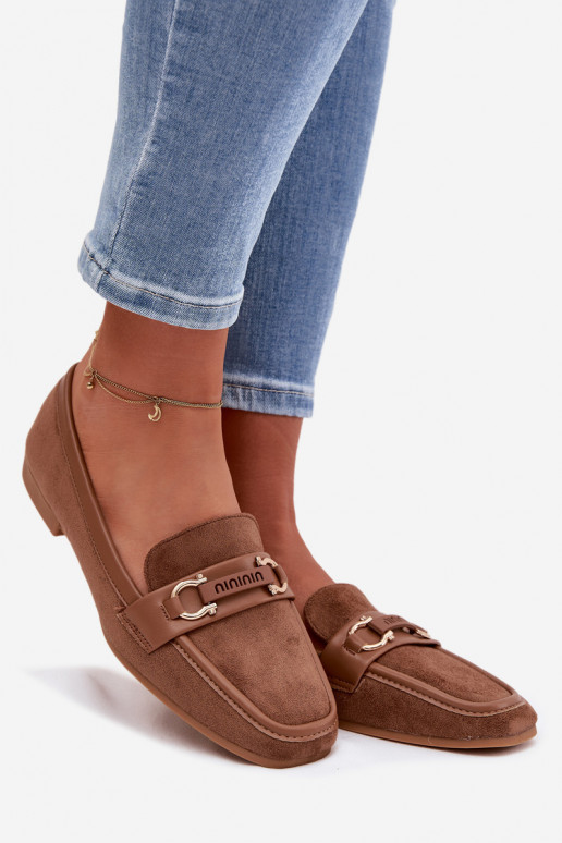 Mocassini Mocassini Femminile Con decorazioni Elemento colore marrone Evelora