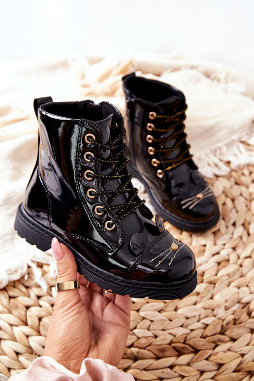 riscaldamento Stivaletti da lavoro con cerniere colore nero Mousie