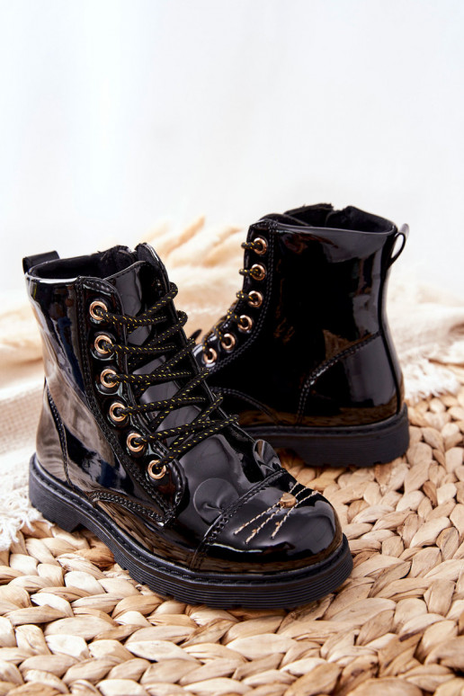 riscaldamento Stivaletti da lavoro con cerniere colore nero Mousie