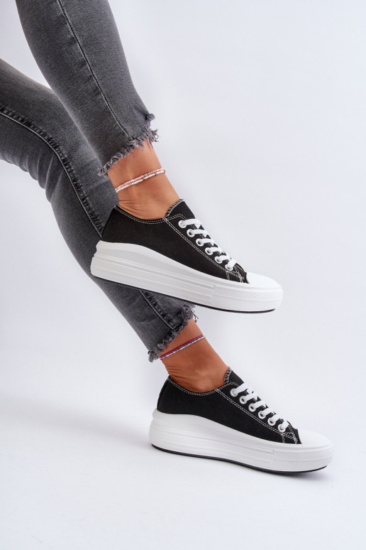 Scarpe per il tempo libero con una piattaforma colore nero Amyete