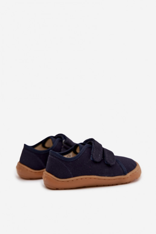 Pantofole Infantile Barefoot Froddo Canvas G1700440-2 blu scuro