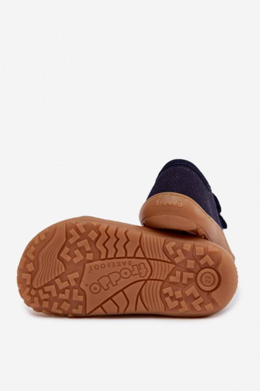 Pantofole Infantile Barefoot Froddo Canvas G1700440-2 blu scuro