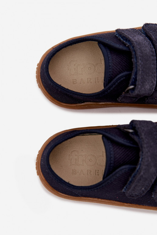 Pantofole Infantile Barefoot Froddo Canvas G1700440-2 blu scuro