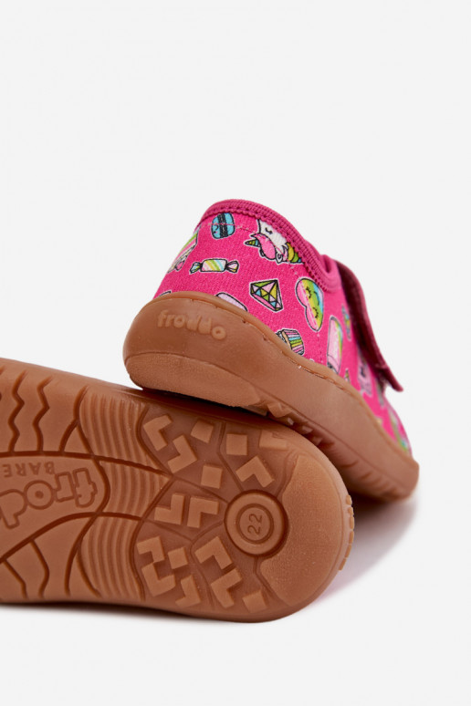 Pantofole Infantile Barefoot Froddo Canvas G1700440-10 colore rosa