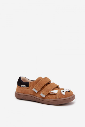 Scarpe in pelle barefoot per bambini a tema Lisa Bartek 8600563 marroni