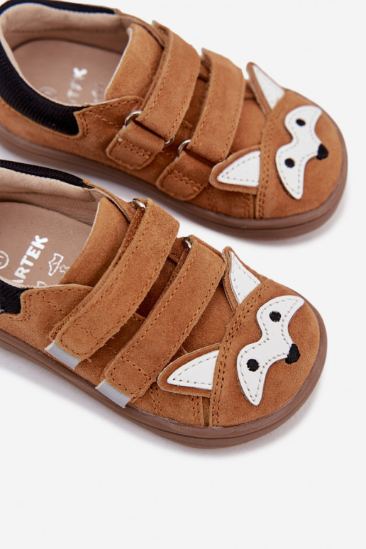 Pelle scarpe Barefoot Infantile Con un tema Lisa Bartek 8600563 colore marrone