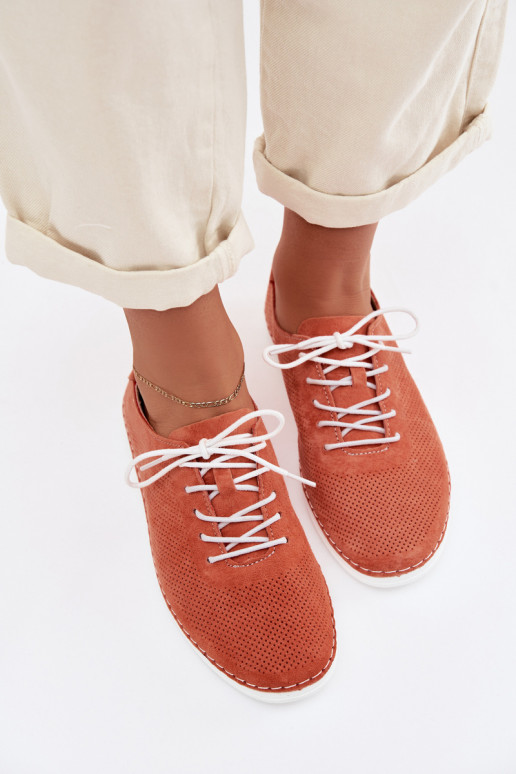 scarpe FemminileAbilitatoturalnego dalla pelle scamosciatau S.Barski LR61-7080 colore arancione