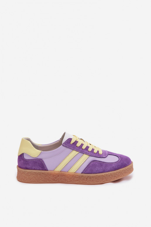 Pelle Scarpe modello sneakers Femminile S.Barski LR61-7059 Colore viola