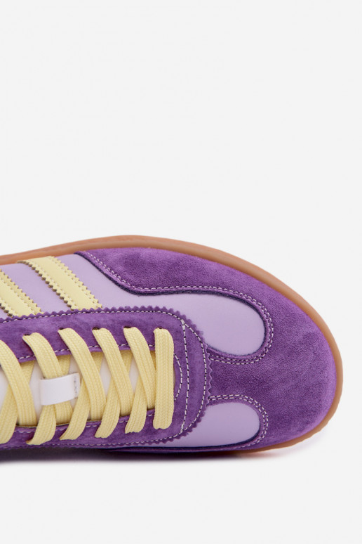 Pelle Scarpe modello sneakers Femminile S.Barski LR61-7059 Colore viola