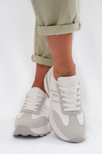Scarpe sportive in stile Big Star TT274879 HI-POLY SYSTEM bianco-grigie 2