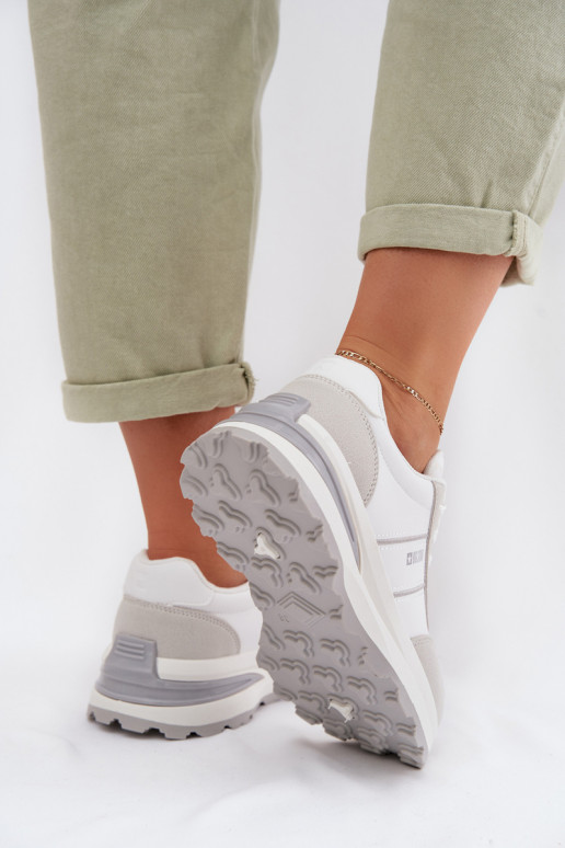 Scarpe modello sneakers scarpe da ginnastica Femminile Big Star TT274879 HI-POLY SYSTEM Bianco-colore grigio