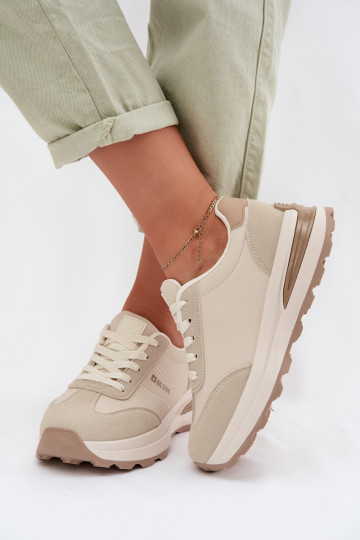 Scarpe modello sneakers scarpe da ginnastica Femminile Big Star TT274876 HI-POLY SYSTEM beige