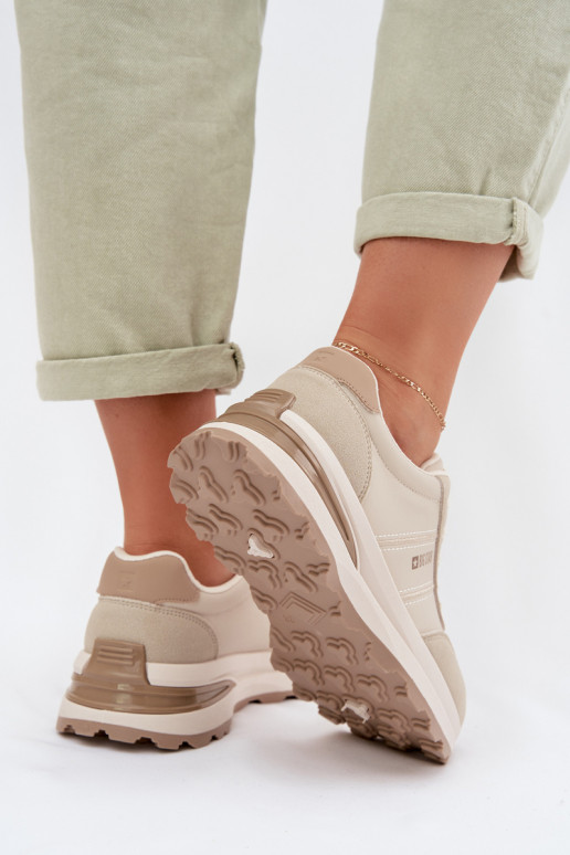 Scarpe modello sneakers scarpe da ginnastica Femminile Big Star TT274876 HI-POLY SYSTEM beige