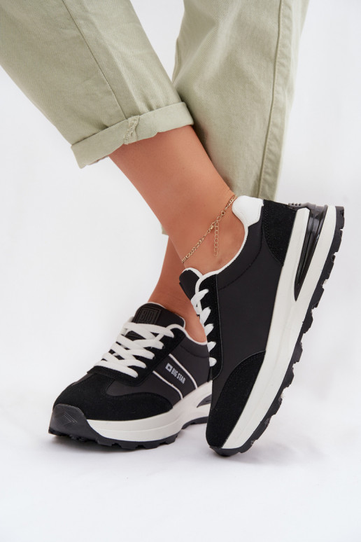 Scarpe modello sneakers scarpe da ginnastica Femminile Big Star TT274877 HI-POLY SYSTEM colore nero