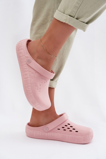 Pantofole leggere clogs per donne Big Star TT274A080 rosa