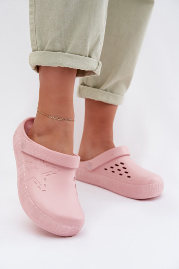 Pantofole leggere clogs per donne Big Star TT274A080 rosa 2