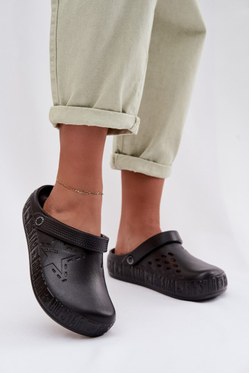 Pantofole Zoccoli Femminile Pantofole leggere Big Star TT274A084 colore nero