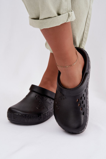 Pantofole leggere da donna Big Star TT274A084 nere 2