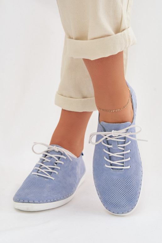 scarpe FemminileAbilitatoturalnego dalla pelle scamosciatau S.Barski LR61-7080 colore blu