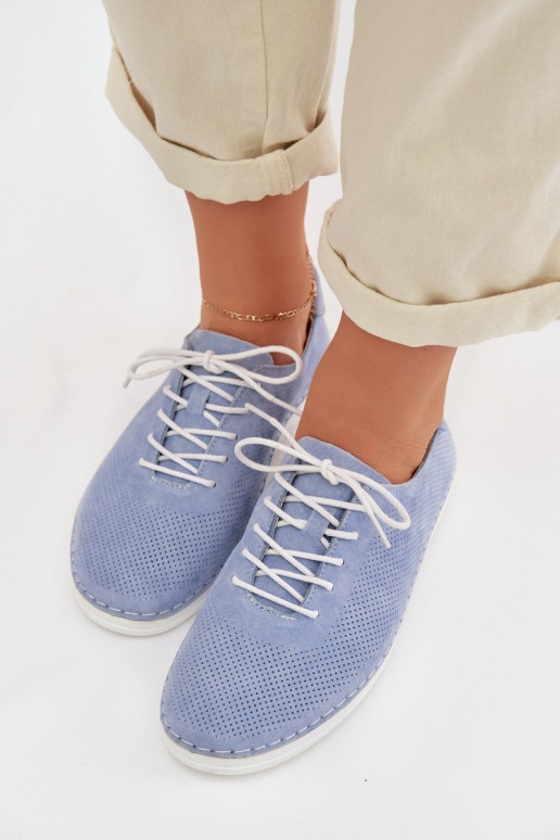 scarpe FemminileAbilitatoturalnego dalla pelle scamosciatau S.Barski LR61-7080 colore blu