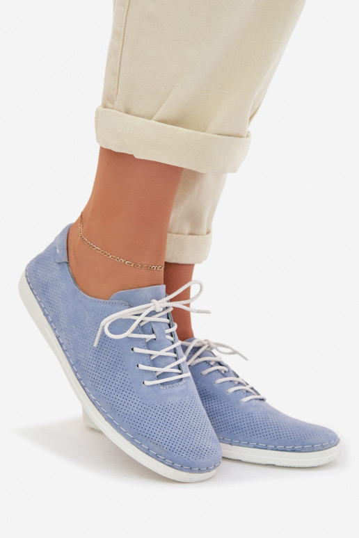 scarpe FemminileAbilitatoturalnego dalla pelle scamosciatau S.Barski LR61-7080 colore blu