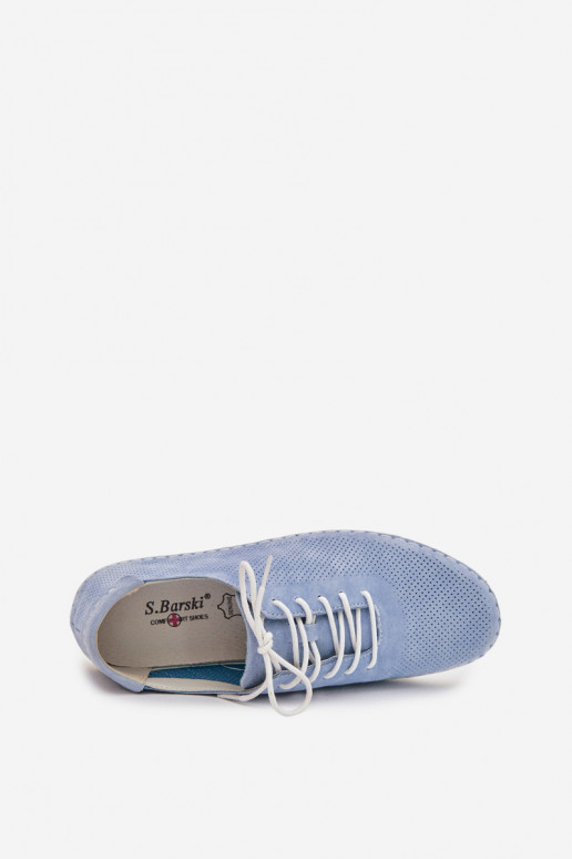 scarpe FemminileAbilitatoturalnego dalla pelle scamosciatau S.Barski LR61-7080 colore blu