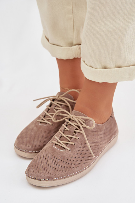 scarpe FemminileAbilitatoturalnego dalla pelle scamosciatau S.Barski LR61-7080 beige