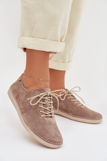 scarpe FemminileAbilitatoturalnego dalla pelle scamosciatau S.Barski LR61-7080 beige 2