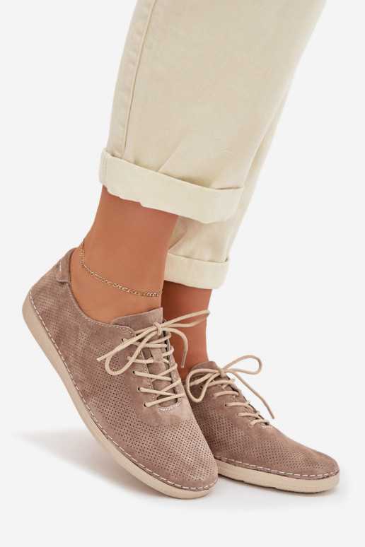 scarpe FemminileAbilitatoturalnego dalla pelle scamosciatau S.Barski LR61-7080 beige