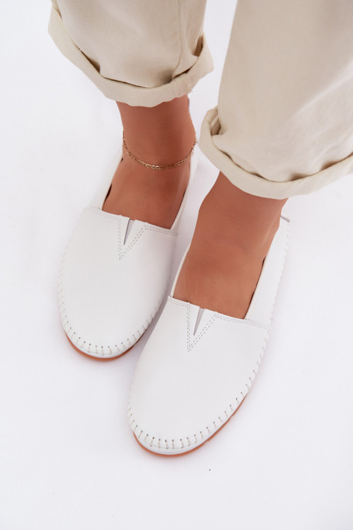 Pelle scarpe Femminile S.Barski LR61-7051 Colore bianco