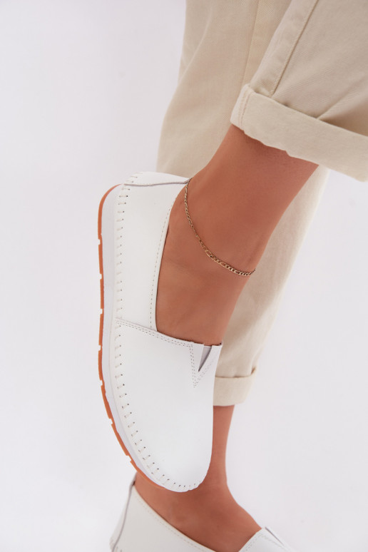 Pelle scarpe Femminile S.Barski LR61-7051 Colore bianco