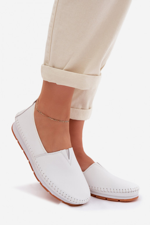 Pelle scarpe Femminile S.Barski LR61-7051 Colore bianco