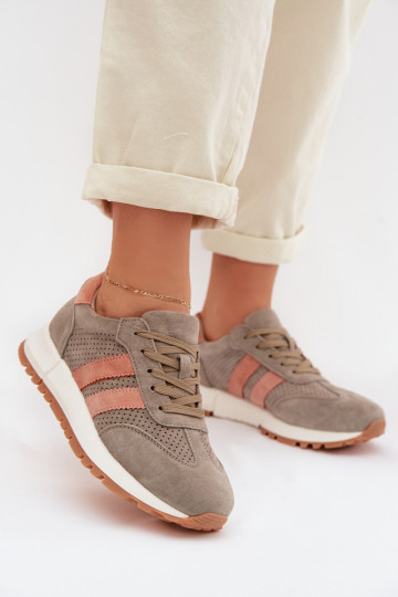 Sneakers in camoscio da donna Tai turirceline chaki 2