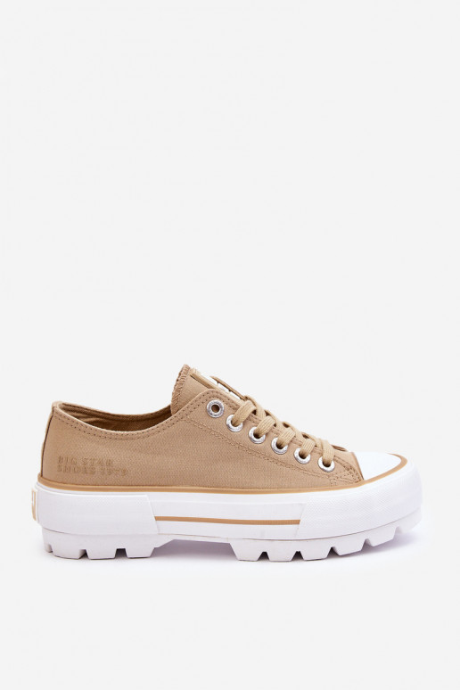  scarpe casual con una piattaforma Big Star LL274154 beige