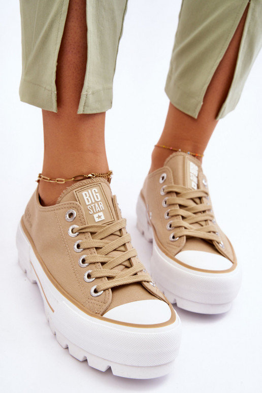  scarpe casual con una piattaforma Big Star LL274154 beige