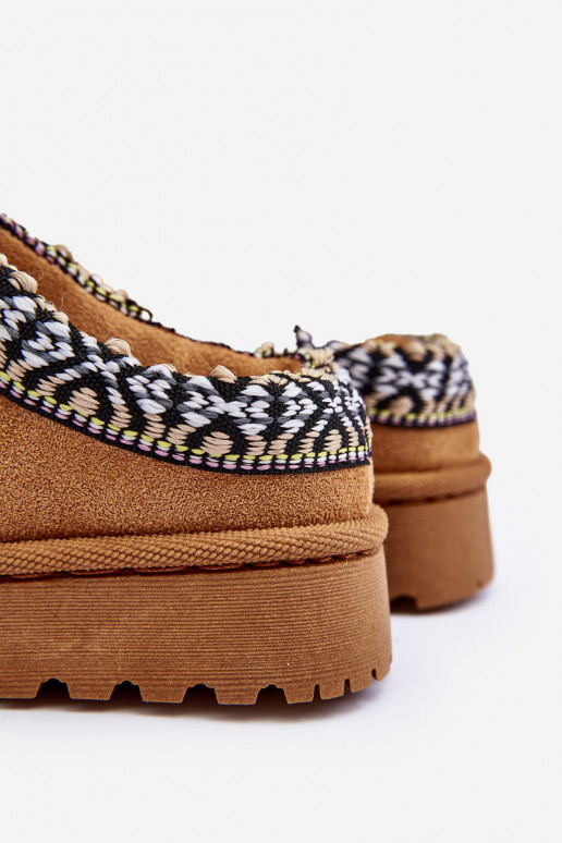 Pantofole Infantile Un modello convincente riscaldamento colore marrone Olivane