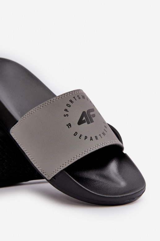 Deveschio Pantofole 4FMM00FFLIM046-25S colore grigio