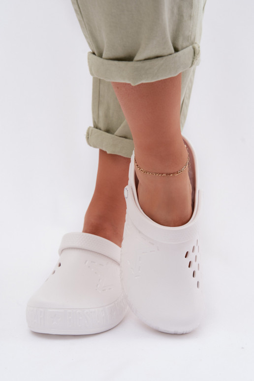 Pantofole Zoccoli Femminile Pantofole leggere Big Star TT274A081 Colore bianco