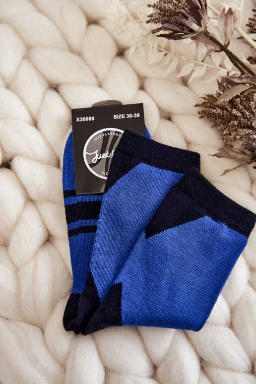 Calzini Due tonalità con strisce blu-colore nero