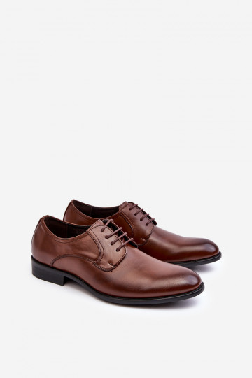 Deveschio Pelle scarpe colore marrone Harene