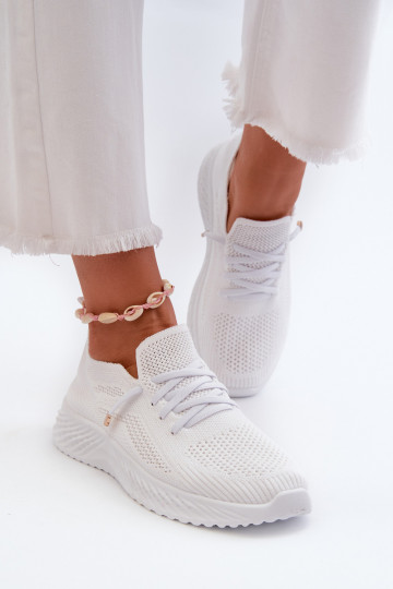 Un modello convincente scarpe da ginnastica Femminile Colore bianco Jagelia
