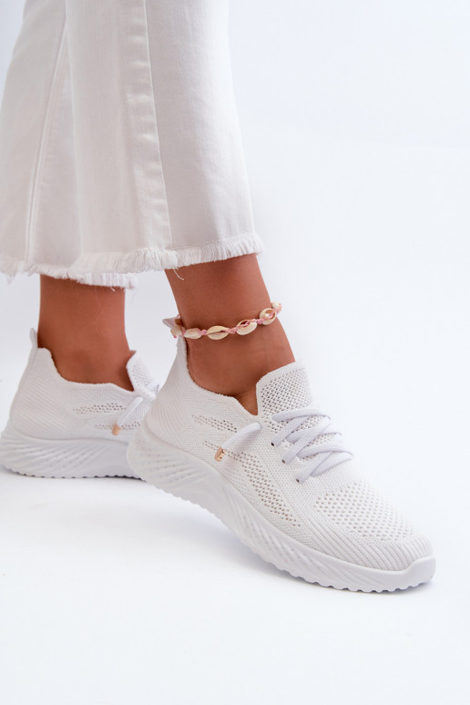 Un modello convincente scarpe da ginnastica Femminile Colore bianco Jagelia