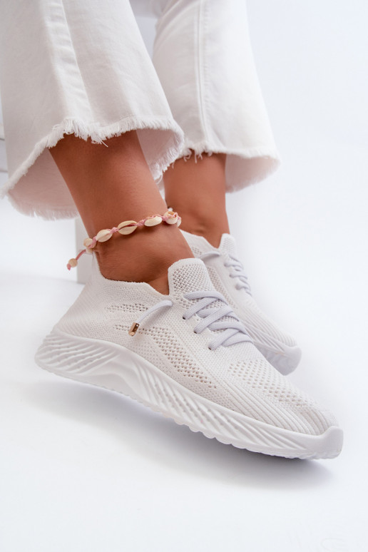 Un modello convincente scarpe da ginnastica Femminile Colore bianco Jagelia