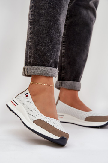 Ballerine Su un cuneo Colore bianco Nelviera 2