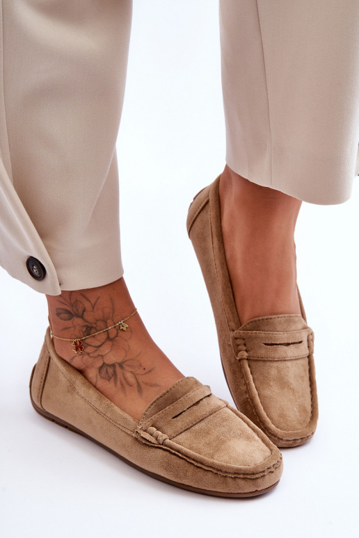 Mocassini eleganti in camoscio colore marrone Lenvie